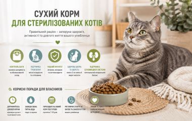 Сухий корм для стерилізованих котів: як обрати