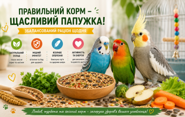 Повноцінний корм для папуг: поради для турботливих власників