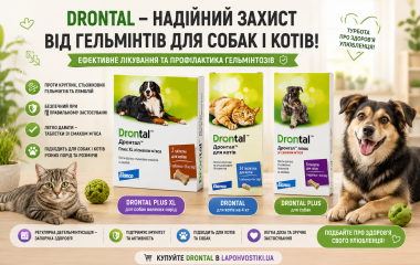 Як захистити собаку чи кота від глистів: Drontal