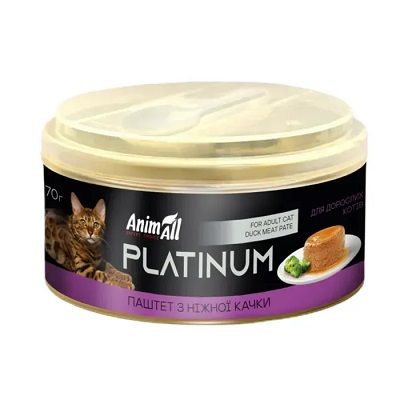 AnimAll Platinum паштет для котів з качкою