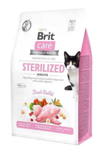 Сухий корм Brit Care Sterilized Sensitive з кроликом для стерилізованих котів