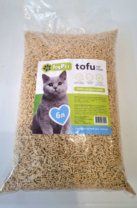 Наповнювач для котячого туалету JoyPet Tofu без запаху 6 л