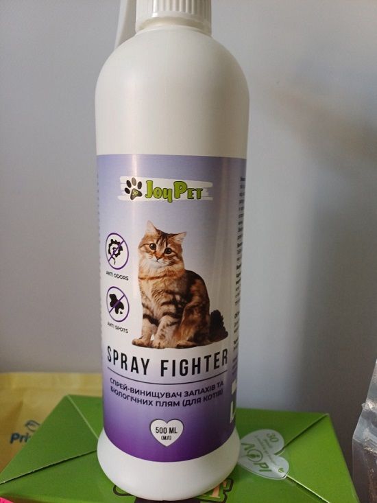 JoyPet cпрей винищувач запахів і плям для котів