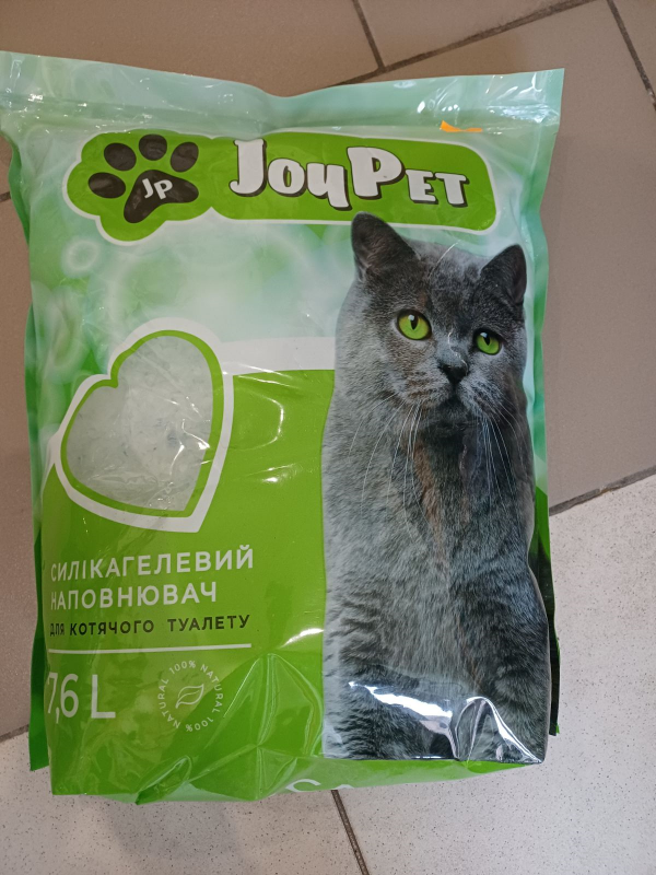 Силікагелевий наповнювач JoyPet для котячого туалету