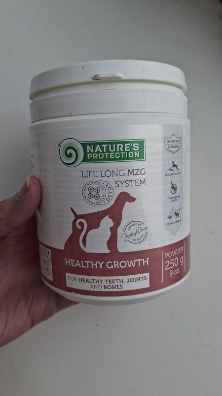 Харчова добавка Nature's Protection Healthy Growth Formula для суглобів, зубів, кісток у собак і котів