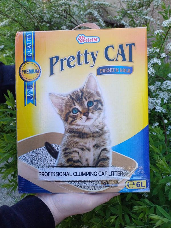 Бентонітовий наповнювач для котів Pretty Cat Premium Gold без аромату