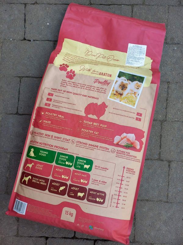 Araton poultry, повноцінний сухий корм для дорослих собак усіх порід з м'ясом птиці