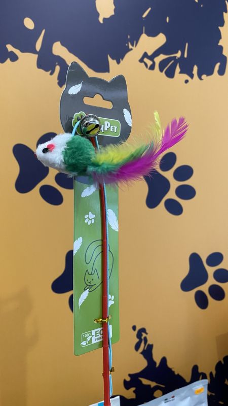 Іграшка для котів JoyPet вудка з мишею 30 см